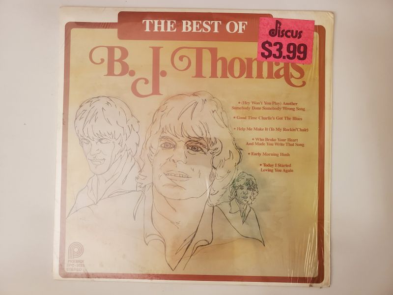 B. J. Thomas The Best Of vinyl record